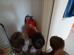 Cvičný požární poplach v Kopretince